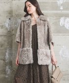 【グレース コンチネンタル/GRACE CONTINENTAL】のムートンポンチョコート グレー|ID: prp329100004841865 ipo3291000000035832648