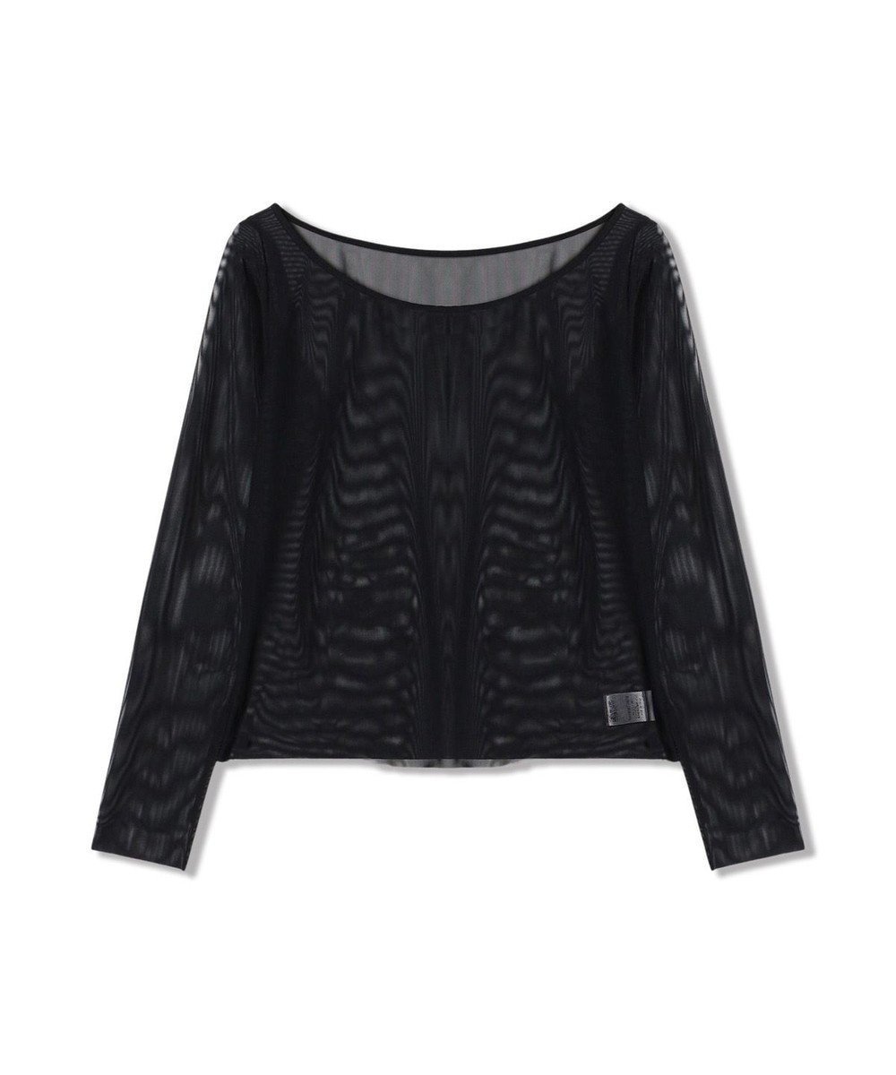 【チャコット/Chacott】のチュールトップ インテリア・キッズ・メンズ・レディースファッション・服の通販 founy(ファニー) 　ファッション　Fashion　レディースファッション　Fashion for Women　トップス・カットソー　Cut & Sew Tops　チュール　Tulip, Tulip Motif　ブラック|ID: prp329100004841871 ipo3291000000035832778