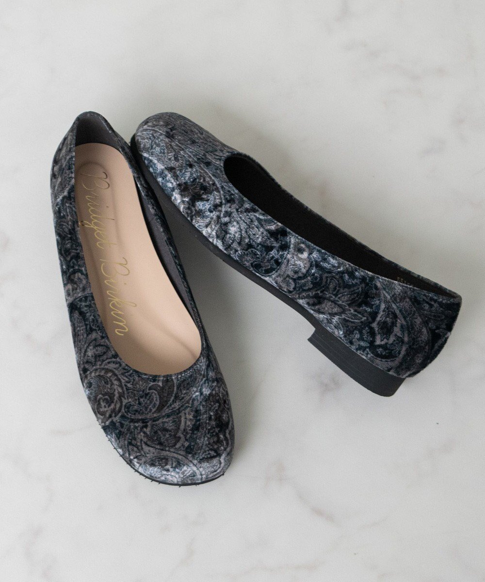 【ブリジット バーキン/Bridget Birkin】の【Bridget Birkin】オブリークバレエシューズ インテリア・キッズ・メンズ・レディースファッション・服の通販 founy(ファニー) 　ファッション　Fashion　レディースファッション　Fashion for Women　シューズ　Shoes, Footwear　バランス　Balance, Style Balance　バレエ　Ballet, Ballet Style　抗菌　Antibacterial, Bacteria-Resistant　グレー雑材|ID: prp329100004841872 ipo3291000000035832811