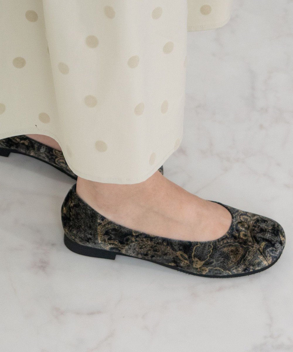 【ブリジット バーキン/Bridget Birkin】の【Bridget Birkin】オブリークバレエシューズ インテリア・キッズ・メンズ・レディースファッション・服の通販 founy(ファニー) 　ファッション　Fashion　レディースファッション　Fashion for Women　シューズ　Shoes, Footwear　バランス　Balance, Style Balance　バレエ　Ballet, Ballet Style　抗菌　Antibacterial, Bacteria-Resistant　グリーン雑材|ID: prp329100004841872 ipo3291000000035832814