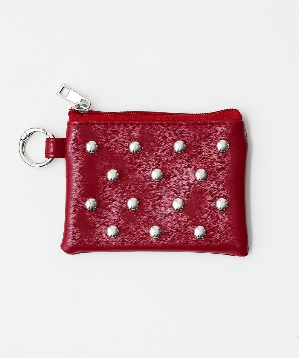 【ウィゴー/WEGO】のスタッズミニポーチ インテリア・キッズ・メンズ・レディースファッション・服の通販 founy(ファニー) ファッション Fashion レディースファッション Fashion for Women ミニ財布・二つ折り財布 Wallets & Card Cases ポーチ&ミニバッグ Pouches & Mini Bags おすすめ Recommended / Our Picks アクセサリー Fashion Accessories ギフト プレゼント Gift / Present スタッズ Studs, Metal Accents スマホ Smartphone, Mobile Device フロント Front, Front Design ポーチ Pouch, Small Case 旅行 Travel 財布 Wallet, Purse レッド|ID: prp329100004841883 ipo3291000000035809474