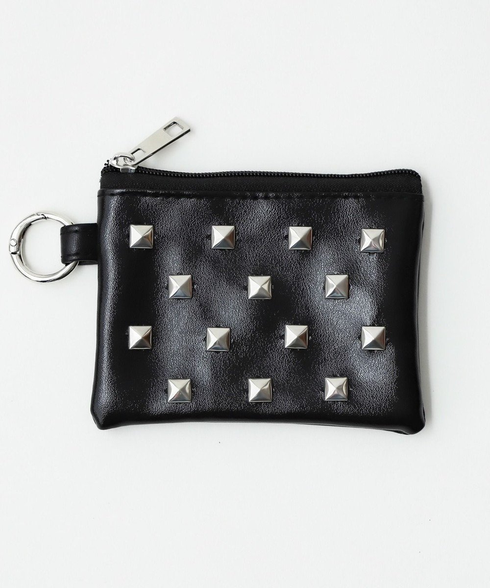 【ウィゴー/WEGO】のスタッズミニポーチ インテリア・キッズ・メンズ・レディースファッション・服の通販 founy(ファニー) ファッション Fashion レディースファッション Fashion for Women ミニ財布・二つ折り財布 Wallets & Card Cases ポーチ&ミニバッグ Pouches & Mini Bags おすすめ Recommended / Our Picks アクセサリー Fashion Accessories ギフト プレゼント Gift / Present スタッズ Studs, Metal Accents スマホ Smartphone, Mobile Device フロント Front, Front Design ポーチ Pouch, Small Case 旅行 Travel 財布 Wallet, Purse ブラック|ID: prp329100004841883 ipo3291000000035809479