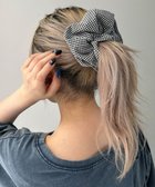 【ウィゴー/WEGO】のLギンガムチェックシュシュ ブラック|ID: prp329100004841892 ipo3291000000035649320