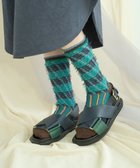 【コキュウ/COQ】のミケネコテイル リバーシブルファーソックス グリーン|ID: prp329100004841917 ipo3291000000035831979