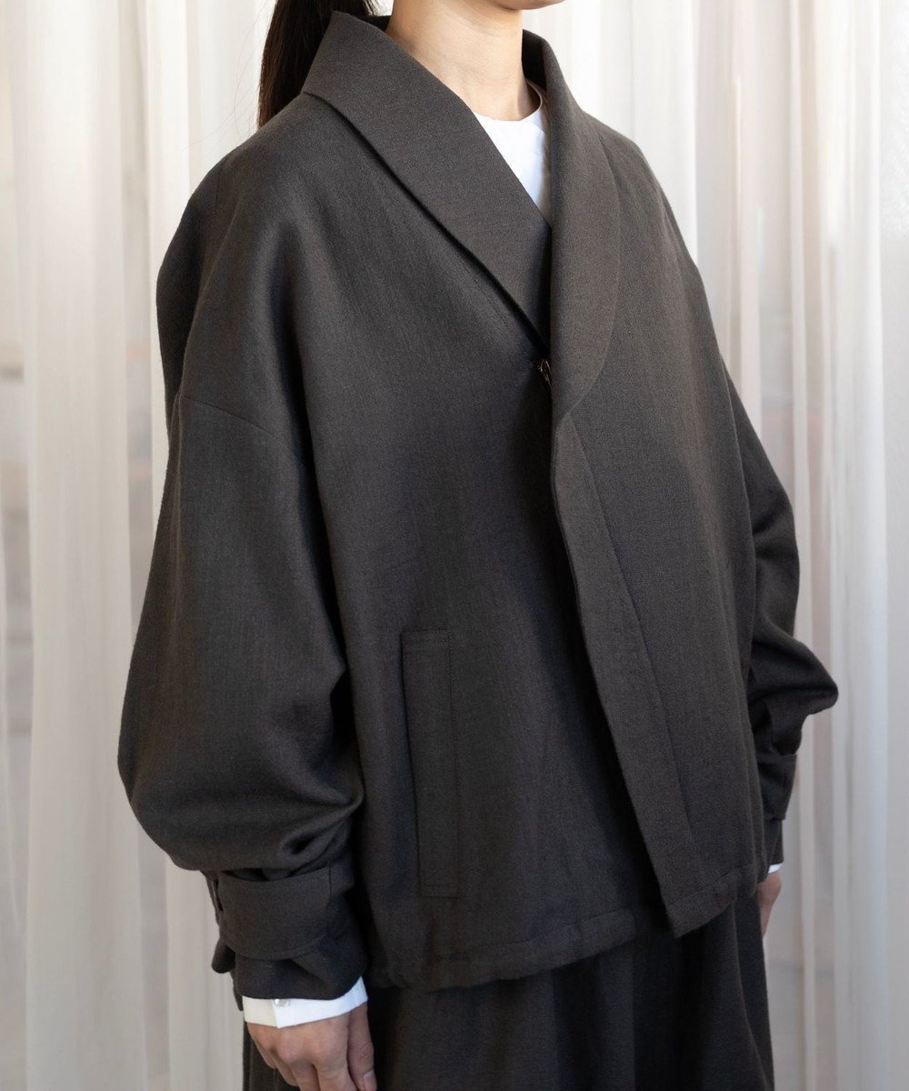 【ムーク/muuc】の〈軽やかな尾州産リネンウール〉ショールカラージャケット ロングシーズン 秋冬春 ゆったりシルエット セットアップ可能 インテリア・キッズ・メンズ・レディースファッション・服の通販 founy(ファニー) 　ファッション　Fashion　レディースファッション　Fashion for Women　アウター　Coat / Outerwear Collection　レディースジャケット・軽アウター　Jackets　ブルゾンジャケット・スポーティアウター　Blouson Jackets　春　Spring　ショール　Shawl, Wrap　シンプル　Simple, Minimal　ジャケット　Jacket, Outerwear　ストレート　Straight, Straight Cut　セットアップ　Set-Up, Coordinated Outfit　フレア　Flare, Flared　ブルゾン　Blouson, Bomber Jacket　リネン　Linen, Linen Fabric　ロング　Long, Long-Length　A/W・秋冬　Autumn/Winter　おすすめ　Recommended / Our Picks　日本製　Made In Japan　エレガント 上品　Elegant　ブラウン|ID: prp329100004841927 ipo3291000000035832092