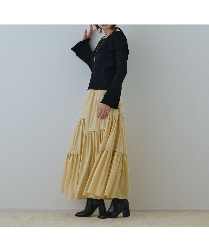 【グレース コンチネンタル/GRACE CONTINENTAL】のティアードロングスカート インテリア・キッズ・メンズ・レディースファッション・服の通販 founy(ファニー) https://founy.com/ ファッション Fashion レディースファッション Fashion for Women スカート Skirts ロングスカート Long Skirts / Maxi & Midi Skirts ギャザー Gathered, Ruffled タフタ Taffeta, Structured Fabric ティアードスカート Tiered Skirt, Flounced Skirt A/W・秋冬 Autumn/Winter |ID: prp329100004841969 ipo3291000000035286139