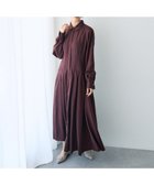 【イェッカ ヴェッカ/YECCA VECCA】のタックデザインシャツワンピース 人気、トレンドファッション・服の通販 founy(ファニー) ファッション Fashion レディースファッション Fashion for Women ワンピース Dresses シャツワンピース / 1枚で着映えコーデ Shirt Dresses ギャザー Gathered, Ruffled ツイル Twist, Twisted Detail フィット Fit, Slim Fit フレア Flare, Flared フロント Front, Front Design ポケット Pocket, Pocket Detail エレガント 上品 Elegant A/W・秋冬 Autumn/Winter 羽織 Haori, Light Jacket thumbnail Bordeaux|ID: prp329100004841978 ipo3291000000035286173