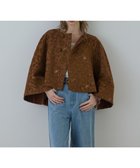 【グレース コンチネンタル/GRACE CONTINENTAL】のサラサジャガードケープジャケット ブラウン|ID: prp329100004842020 ipo3291000000035833750