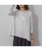 【組曲/KUMIKYOKU】のバックフレアロングTシャツ 人気、トレンドファッション・服の通販 founy(ファニー) ファッション Fashion レディースファッション Fashion for Women トップス・カットソー Cut & Sew Tops シャツ・ブラウス・オフィスカジュアル Elegant Blouses & Button-Ups ロングTシャツ・Tシャツ Longline T-Shirts & Tees カットソー・ベーシックTシャツ Cut-and-Sewn Tops / Stretch Tees & Basics インナー Innerwear カットソー Cut and Sewn Top 長袖 Long Sleeve, Full Sleeve フレア Flare, Flared A/W・秋冬 Autumn/Winter S/S・春夏 SS, Spring/Summer, Warm Season おすすめ Recommended / Our Picks 夏 Summer thumbnail ホワイト系|ID: prp329100004842057 ipo3291000000035643559