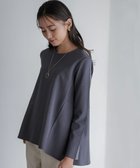 【組曲/KUMIKYOKU】のバックフレアロングTシャツ 人気、トレンドファッション・服の通販 founy(ファニー) ファッション Fashion レディースファッション Fashion for Women トップス・カットソー Cut & Sew Tops シャツ・ブラウス・オフィスカジュアル Elegant Blouses & Button-Ups ロングTシャツ・Tシャツ Longline T-Shirts & Tees カットソー・ベーシックTシャツ Cut-and-Sewn Tops / Stretch Tees & Basics インナー Innerwear カットソー Cut and Sewn Top 長袖 Long Sleeve, Full Sleeve フレア Flare, Flared A/W・秋冬 Autumn/Winter S/S・春夏 SS, Spring/Summer, Warm Season おすすめ Recommended / Our Picks 夏 Summer thumbnail グレー系|ID: prp329100004842057 ipo3291000000035643562