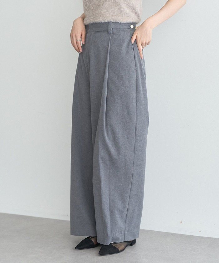 【アースミュージックアンドエコロジー/earth music&ecology】の【2WAY】ウエストタブタックパンツ インテリア・キッズ・メンズ・レディースファッション・服の通販 founy(ファニー) https://founy.com/ ファッション Fashion レディースファッション Fashion for Women パンツ Pants & Trousers おすすめ Recommended / Our Picks ハイライズ High Rise, High Waist ポケット Pocket, Pocket Detail ワイド Wide, Wide Fit A/W・秋冬 Autumn/Winter |ID: prp329100004842058 ipo3291000000035595529