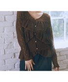 【アースミュージックアンドエコロジー/earth music&ecology】のレースフリルメローカーディガン 人気、トレンドファッション・服の通販 founy(ファニー) ファッション Fashion レディースファッション Fashion for Women トップス・カットソー Cut & Sew Tops カーディガン・羽織り Layered Style Cardigans おすすめ Recommended / Our Picks カーディガン Cardigan, Knitwear デニム Denim, Jeans Material フィット Fit, Slim Fit フェミニン Feminine, Girly フリル Frill, Ruffle ヘムライン Hemline, Bottom Cut ポケット Pocket, Pocket Detail レース Lace, Lace Fabric A/W・秋冬 Autumn/Winter thumbnail Brown|ID: prp329100004842062 ipo3291000000035809658