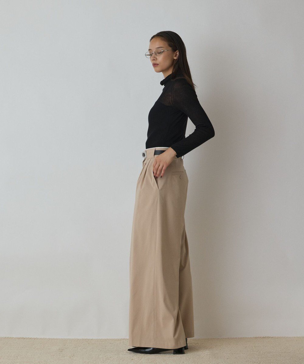 【グレース コンチネンタル/GRACE CONTINENTAL】のタックワイドパンツ インテリア・キッズ・メンズ・レディースファッション・服の通販 founy(ファニー) 　ファッション　Fashion　レディースファッション　Fashion for Women　パンツ　Pants & Trousers　おすすめ　Recommended / Our Picks　シンプル　Simple, Minimal　スーツ　Suit, Formalwear　セットアップ　Set-Up, Coordinated Outfit　トレンド　Trend, Trending Now　ワイド　Wide, Wide Fit　ベージュ|ID: prp329100004842079 ipo3291000000035463428