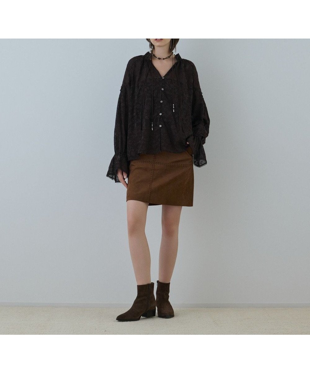 【グレース コンチネンタル/GRACE CONTINENTAL】のパッチワークミニスカート 人気、トレンドファッション・服の通販 founy(ファニー) 　ファッション　Fashion　レディースファッション　Fashion for Women　スカート　Skirts　ミニスカート　Mini Skirts　スマート　Smart, Elegant　パッチワーク　Patchwork, Mixed Fabric　ミニスカート　Mini Skirt, Short Skirt　A/W・秋冬　Autumn/Winter　 other-1|ID: prp329100004842082 ipo3291000000035809841