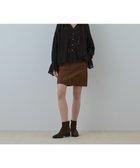 【グレース コンチネンタル/GRACE CONTINENTAL】のパッチワークミニスカート キャメル|ID: prp329100004842082 ipo3291000000035809844