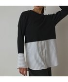 【グレース コンチネンタル/GRACE CONTINENTAL】のレイヤードカットトップ 人気、トレンドファッション・服の通販 founy(ファニー) ファッション Fashion レディースファッション Fashion for Women トップス・カットソー Cut & Sew Tops シャツ・ブラウス・オフィスカジュアル Elegant Blouses & Button-Ups ロングTシャツ・Tシャツ Longline T-Shirts & Tees カットソー・ベーシックTシャツ Cut-and-Sewn Tops / Stretch Tees & Basics インナー Innerwear カットソー Cut and Sewn Top 切替 Switching, Contrast Panel A/W・秋冬 Autumn/Winter thumbnail ブラック|ID: prp329100004842085 ipo3291000000035463449