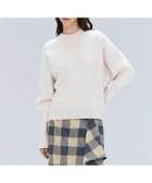 【ベイジ,/BEIGE,】の【洗える・Precious掲載】TAFT / コットンカシミヤスウェットニットトップス Bone|ID: prp329100004842114 ipo3291000000035286652