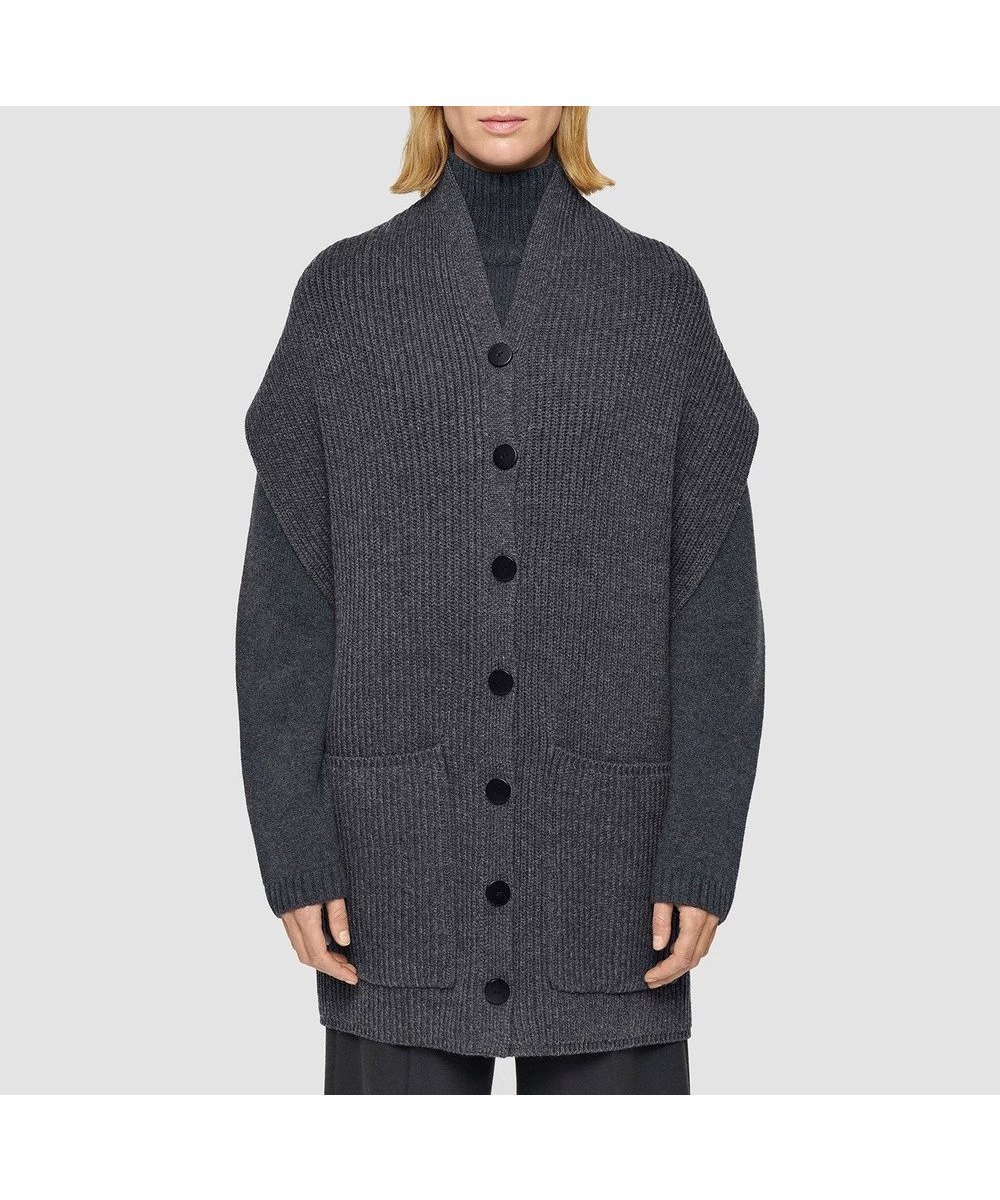 【ジョゼフ/JOSEPH】のニューカーディガンステッチボタンスカーフ インテリア・キッズ・メンズ・レディースファッション・服の通販 founy(ファニー) ファッション Fashion レディースファッション Fashion for Women トップス・カットソー Cut & Sew Tops カーディガン・羽織り Layered Style Cardigans アクセサリー Fashion Accessories カーディガン Cardigan, Knitwear シルク Silk, 100% Silk スカーフ Scarf, Neckwear バンダナ Bandana, Head Scarf ポケット Pocket, Pocket Detail Smoke|ID: prp329100004842117 ipo3291000000035286663