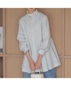 【組曲/KUMIKYOKU】の【前後着用可】コンパクトシャーティング チュニックブラウス 人気、トレンドファッション・服の通販 founy(ファニー) ファッション Fashion レディースファッション Fashion for Women トップス・カットソー Cut & Sew Tops シャツ・ブラウス・オフィスカジュアル Elegant Blouses & Button-Ups シンプル Simple, Minimal スタンド Stand Collar, Upright Stand ストライプ Stripe, Striped Pattern ストレッチ Stretch, Stretchy Fabric チュニック Tunic, Long Top フレア Flare, Flared エレガント 上品 Elegant 無地 Plain, Solid Color A/W・秋冬 Autumn/Winter thumbnail アイボリー系1|ID: prp329100004842134 ipo3291000000035545492