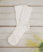 【ティアクラッセ/Tiaclasse】のケーブル柄編みソックス オフホワイト|ID: prp329100004842135 ipo3291000000035811149