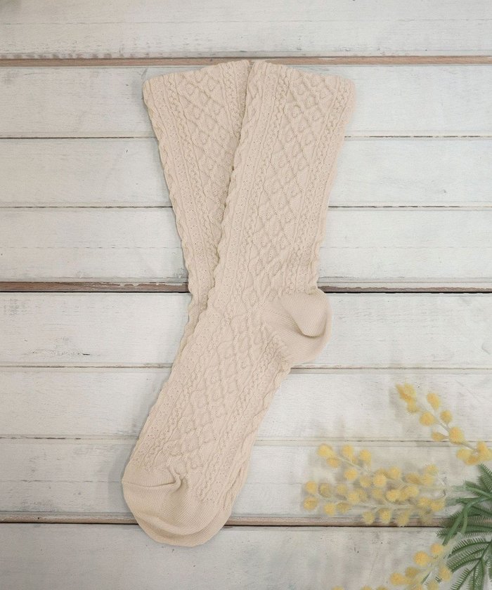 【ティアクラッセ/Tiaclasse】のケーブル柄編みソックス インテリア・キッズ・メンズ・レディースファッション・服の通販 founy(ファニー) https://founy.com/ ファッション Fashion レディースファッション Fashion for Women ソックス&靴下 Socks & Hosiery レッグウェア・ストッキング Legwear & Hosiery くるぶし Ankle-Length アクセサリー Fashion Accessories アンクル Ankle-Length Design カーディガン Cardigan, Knitwear ショート Short, Short Length シンプル Simple, Minimal ソックス Socks, Hosiery チュニック Tunic, Long Top エレガント 上品 Elegant 再入荷 Restock / Back in Stock 新作・新入荷 New Arrivals / New In 旅行 Travel A/W・秋冬 Autumn/Winter |ID: prp329100004842135 ipo3291000000035811151