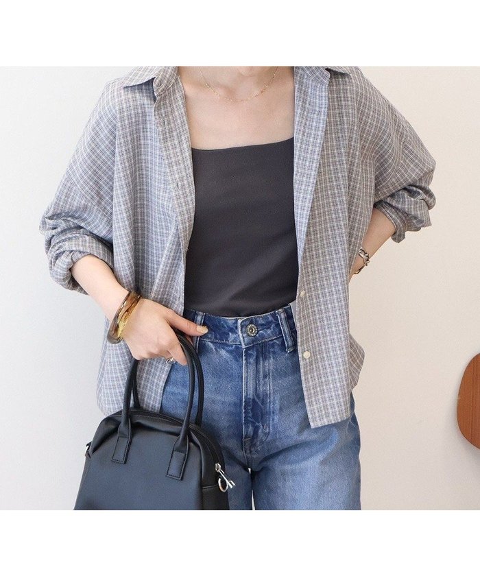 【アメリカンホリック/AMERICAN HOLIC】のイージーケアチェックショート丈シャツ インテリア・キッズ・メンズ・レディースファッション・服の通販 founy(ファニー) https://founy.com/ ファッション Fashion レディースファッション Fashion for Women トップス・カットソー Cut & Sew Tops シャツ・ブラウス・オフィスカジュアル Elegant Blouses & Button-Ups ツイル Twist, Twisted Detail バランス Balance, Style Balance ポケット Pocket, Pocket Detail メタル Metal, Metal Parts 楽ちん Easy Fit, Comfortable A/W・秋冬 Autumn/Winter |ID: prp329100004842136 ipo3291000000036008505