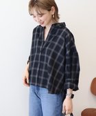 【アメリカンホリック/AMERICAN HOLIC】のイージーケアチェックショート丈シャツ Black|ID: prp329100004842136 ipo3291000000036008509