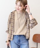 【アメリカンホリック/AMERICAN HOLIC】のイージーケアチェックショート丈シャツ Beige|ID: prp329100004842136 ipo3291000000036008511