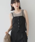 【アメリカンホリック/AMERICAN HOLIC】の【2WAY】イージーケアフロントボタンビスチェ Black|ID: prp329100004842137 ipo3291000000035286737