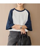 【アメリカンホリック/AMERICAN HOLIC】のラグラン配色7分袖プルオーバー Ivory|ID: prp329100004842140 ipo3291000000035521862