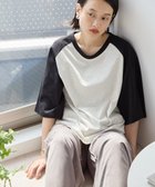 【アメリカンホリック/AMERICAN HOLIC】のラグラン配色7分袖プルオーバー Oatmeal|ID: prp329100004842140 ipo3291000000035521863