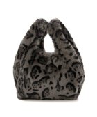 【アンビリオン/UNBILLION】のカシュカシュ cachecache / ミンク風エコファーショッパートート グレーレオパード|ID: prp329100004842162 ipo3291000000035810988