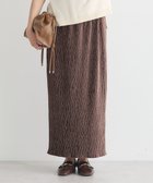 【アースミュージックアンドエコロジー/earth music&ecology】のシャイニーベロアスカート Brown|ID: prp329100004842184 ipo3291000000035811389