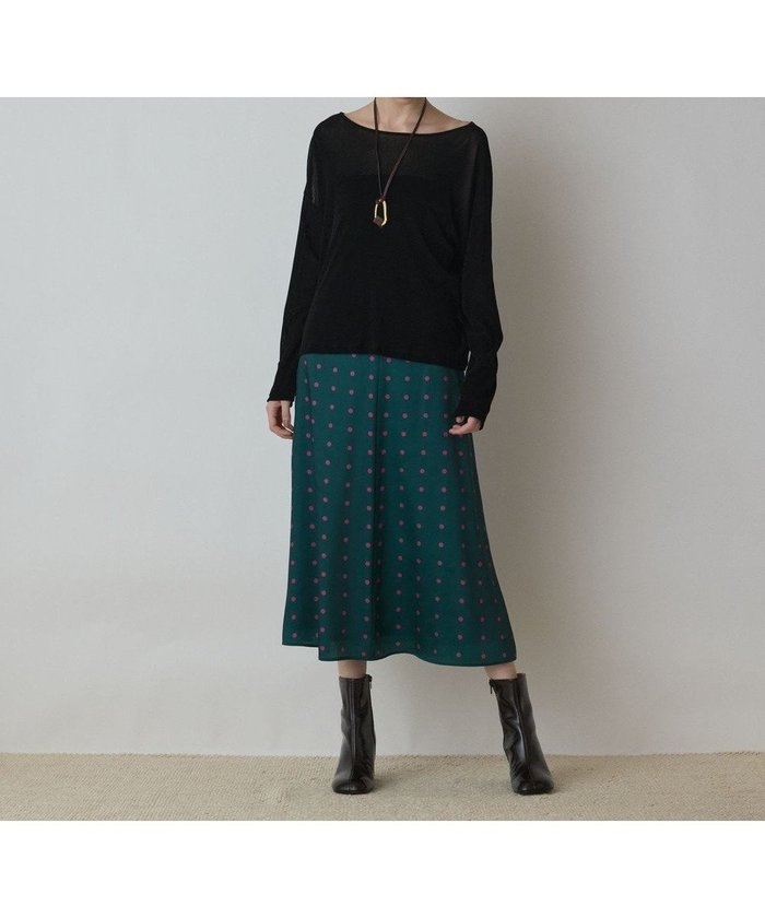 【グレース コンチネンタル/GRACE CONTINENTAL】のドットスカート インテリア・キッズ・メンズ・レディースファッション・服の通販 founy(ファニー) https://founy.com/ ファッション Fashion レディースファッション Fashion for Women スカート Skirts クラシカル Classical, Vintage-Inspired サテン Satin, Glossy Fabric ドット Polka Dot, Dot Pattern パターン Pattern, Design Print プリント Print, Printed Pattern マーメイド Mermaid, Fishtail Silhouette A/W・秋冬 Autumn/Winter |ID: prp329100004842188 ipo3291000000035811477