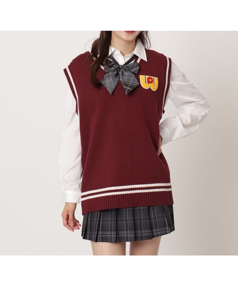 【ウィゴー/WEGO】の【SCHOOLITEM】ワールドペガサスコラボベスト インテリア・キッズ・メンズ・レディースファッション・服の通販 founy(ファニー) 　ファッション　Fashion　レディースファッション　Fashion for Women　アウター　Coat / Outerwear Collection　トップス・カットソー　Cut & Sew Tops　ベスト&ジレ / 重ね着スタイル　Vests & Gilets　スマホ　Smartphone, Mobile Device　人気　Popular, Best Seller　ベスト　Vest, Waistcoat　ワンポイント　One Point, Statement Accent　A/W・秋冬　Autumn/Winter　レッドその他|ID: prp329100004842210 ipo3291000000035811851