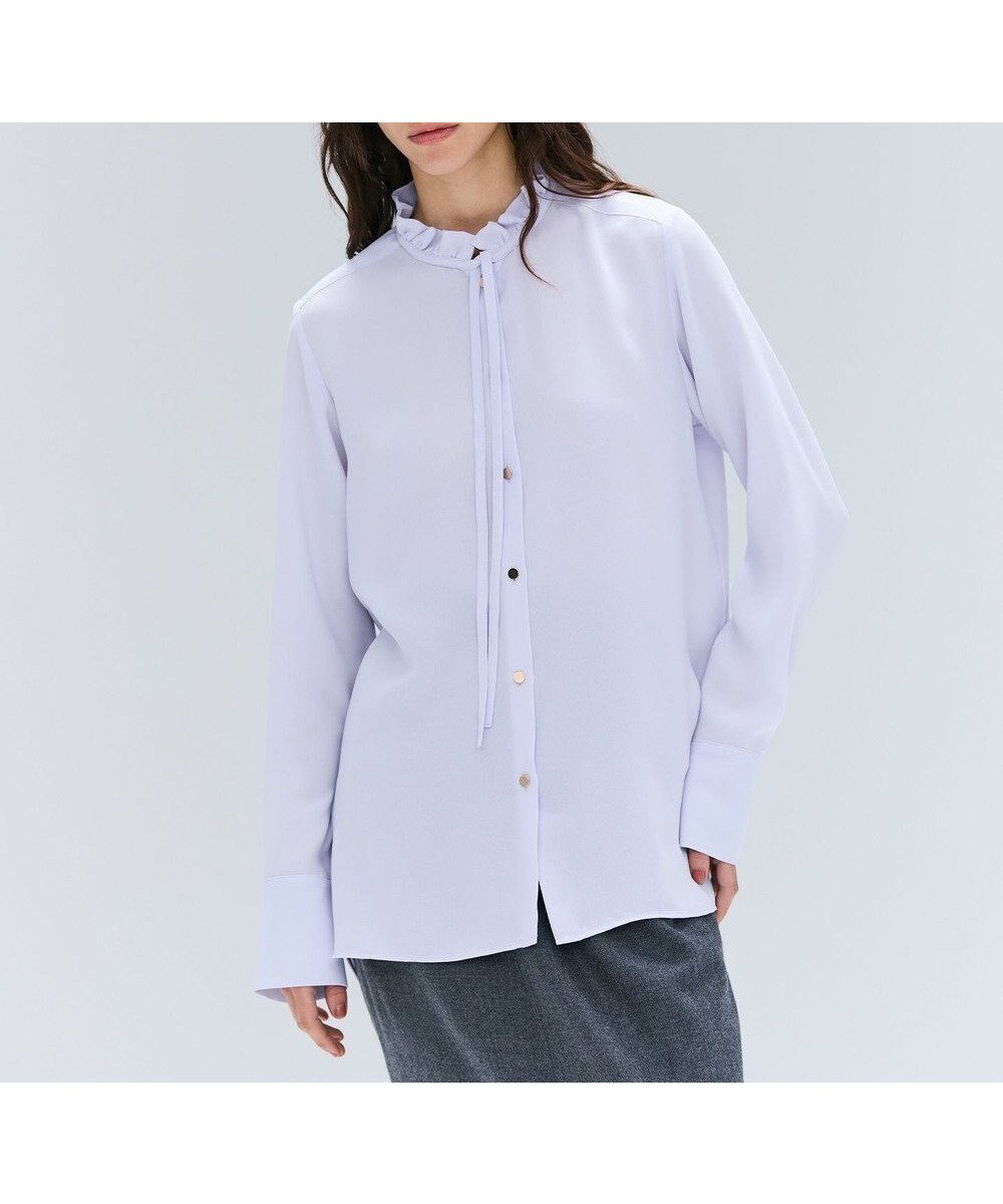 【ベイジ,/BEIGE,】の【洗える】STOW / フリルタイブラウス インテリア・キッズ・メンズ・レディースファッション・服の通販 founy(ファニー) ファッション Fashion レディースファッション Fashion for Women トップス・カットソー Cut & Sew Tops シャツ・ブラウス・オフィスカジュアル Elegant Blouses & Button-Ups インナー Innerwear 春 Spring 洗える Machine Washable ジャケット Jacket, Outerwear ジョーゼット Georgette, Semi-Sheer Fabric とろみ Fluid, Flowy Fabric ダウン Down, Puffer デニム Denim, Jeans Material 定番 Standard, Basic Item 人気 Popular, Best Seller フリル Frill, Ruffle フロント Front, Front Design リボン Ribbon, Bow 冬 Winter / This Winter A/W・秋冬 Autumn/Winter エレガント 上品 Elegant Lilac|ID: prp329100004842248 ipo3291000000035287126