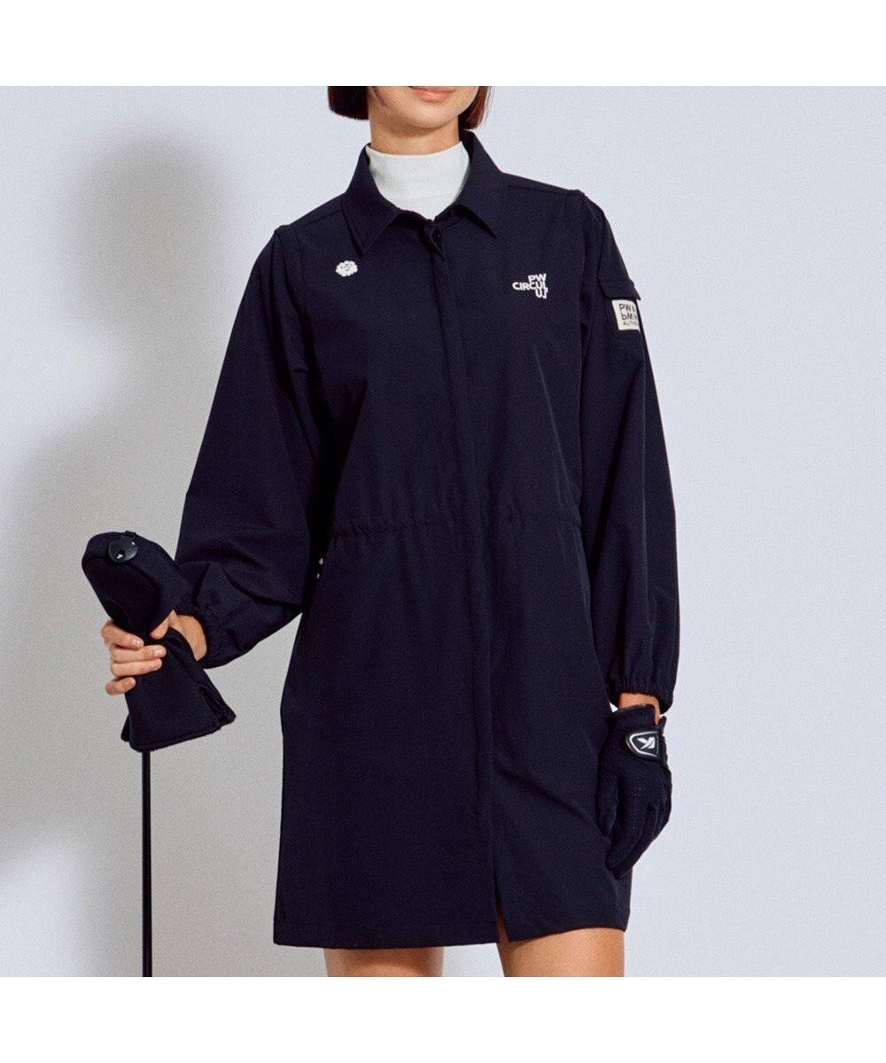 【ピーダブリュサーキュラス/PW CIRCULUS】の【着回し力2倍 / 2WAY】【WOMEN】袖2WAY デタッチャブルワンピース ゴルフウェア レディース インテリア・キッズ・メンズ・レディースファッション・服の通販 founy(ファニー) 　ファッション　Fashion　レディースファッション　Fashion for Women　ワンピース　Dresses　インナー　Innerwear　秋　Autumn　軽量　Lightweight, Ultra Light　ストレッチ　Stretch, Stretchy Fabric　ドレス　Dress, One-Piece　ドローコード　Drawcord, Drawstring Cord　ノースリーブ　Sleeveless, No-Sleeve　羽織　Haori, Light Jacket　モックネック　Mock Neck, Short Turtleneck　A/W・秋冬　Autumn/Winter　ゴルフ　Golf　2025年　2025　2025-2026秋冬・A/W　Autumn/Winter 2025–26 AW25–26　ブラック系|ID: prp329100004842255 ipo3291000000036113545