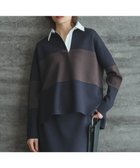 【アイシービー/iCB】の【洗える】 シンセティックダブルフェイス ラガーニットプルオーバー 人気、トレンドファッション・服の通販 founy(ファニー) ファッション Fashion レディースファッション Fashion for Women トップス・カットソー Cut & Sew Tops ニット Knit Tops & Sweaters カジュアルプルオーバー・ニットトップス Pullovers & Knit Tops / Casual Pullovers 洗える Machine Washable コンビ Combo, Combination Style スキッパー Skipper, Open Collar スリット Slit, Slit Detail セットアップ Set-Up, Coordinated Outfit セーター Sweater, Knitwear タイトスカート Pencil Skirt, Tight Skirt ダブル Double, Double-Breasted トレンド Trend, Trending Now フロント Front, Front Design A/W・秋冬 Autumn/Winter おすすめ Recommended / Our Picks 2025年 2025 2025-2026秋冬・A/W Autumn/Winter 2025–26 AW25–26 thumbnail ネイビー×ダークブラウン系|ID: prp329100004842267 ipo3291000000035813134