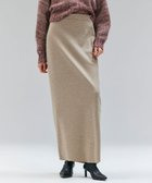 【ベイジ,/BEIGE,】の【VERY NaVY12月号掲載】MONTAIGNE / イージーウエストウールロングスカート Taupe|ID: prp329100004842283 ipo3291000000036008589