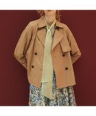 【組曲/KUMIKYOKU】のタイプライターショート トレンチコート 人気、トレンドファッション・服の通販 founy(ファニー) ファッション Fashion レディースファッション Fashion for Women アウター Coat / Outerwear Collection コート・ロングコート・ピーコート Long Coats, Peacoats & More レディースジャケット・軽アウター Jackets トレンチコート / 春秋の定番アウター Trench Coats ショート Short, Short Length ジャケット Jacket, Outerwear タイプライター Typewriter Fabric, Crisp Cotton ヨーク Yoke, Yoke Design A/W・秋冬 Autumn/Winter thumbnail キャメル系|ID: prp329100004842284 ipo3291000000035464237