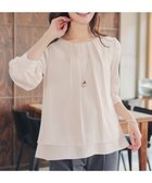 【ティアクラッセ/Tiaclasse】のつまみタック袖レイヤードブラウス アイボリー|ID: prp329100004842288 ipo3291000000035940741