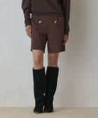 【グレース コンチネンタル/GRACE CONTINENTAL】のダブルボタンショートパンツ ブラウン|ID: prp329100004842301 ipo3291000000035812663
