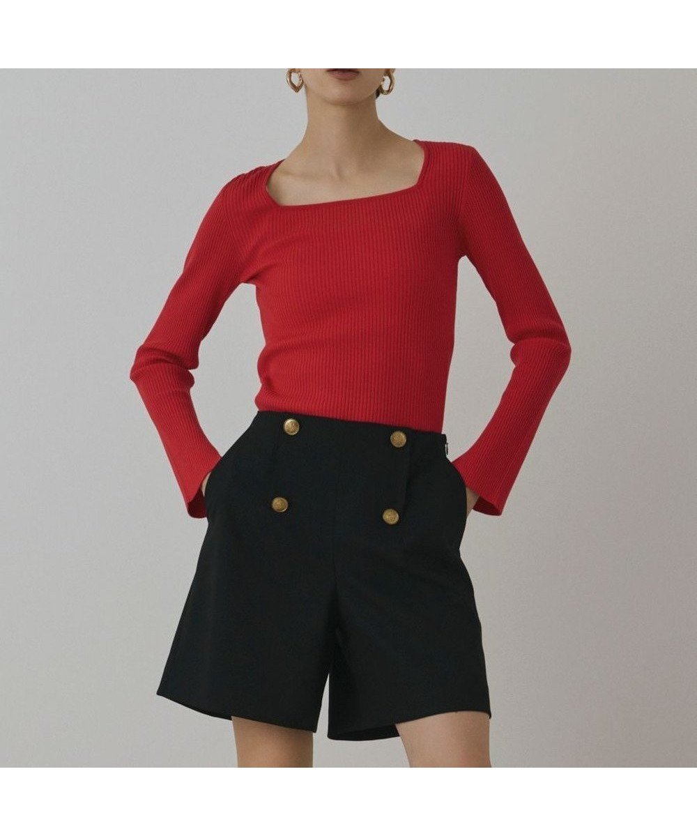 【グレース コンチネンタル/GRACE CONTINENTAL】のダブルボタンショートパンツ インテリア・キッズ・メンズ・レディースファッション・服の通販 founy(ファニー) 　ファッション　Fashion　レディースファッション　Fashion for Women　パンツ　Pants & Trousers　ショートパンツ・ハーフパンツ　High-Waisted & Relaxed Shorts　ショート　Short, Short Length　ジャケット　Jacket, Outerwear　スカーフ　Scarf, Neckwear　スマート　Smart, Elegant　スーツ　Suit, Formalwear　セットアップ　Set-Up, Coordinated Outfit　バランス　Balance, Style Balance　A/W・秋冬　Autumn/Winter　ブラック|ID: prp329100004842301 ipo3291000000035812664