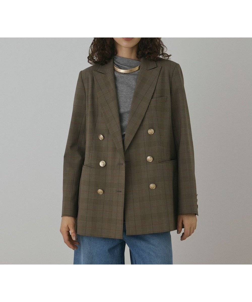 【グレース コンチネンタル/GRACE CONTINENTAL】のバックベンツダブルジャケット インテリア・キッズ・メンズ・レディースファッション・服の通販 founy(ファニー) 　ファッション　Fashion　レディースファッション　Fashion for Women　アウター　Coat / Outerwear Collection　レディースジャケット・軽アウター　Jackets　テーラードジャケット / 通勤・きれいめスタイル　Tailored Jackets & Blazers　おすすめ　Recommended / Our Picks　クラシック　Classic, Timeless Style　ショート　Short, Short Length　ジャケット　Jacket, Outerwear　スカーフ　Scarf, Neckwear　ストレート　Straight, Straight Cut　スーツ　Suit, Formalwear　セットアップ　Set-Up, Coordinated Outfit　メタル　Metal, Metal Parts　A/W・秋冬　Autumn/Winter　マルチ|ID: prp329100004842302 ipo3291000000035812702