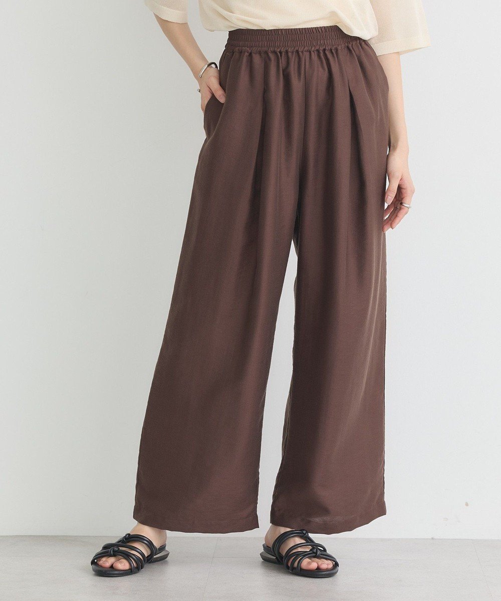【アースミュージックアンドエコロジー/earth music&ecology】のリラックスタックパンツ インテリア・キッズ・メンズ・レディースファッション・服の通販 founy(ファニー) ファッション Fashion レディースファッション Fashion for Women パンツ Pants & Trousers おすすめ Recommended / Our Picks ギャザー Gathered, Ruffled フィット Fit, Slim Fit フォルム Silhouette, Form ボックス Boxy, Box Shape ポケット Pocket, Pocket Detail ヨーク Yoke, Yoke Design ワイド Wide, Wide Fit A/W・秋冬 Autumn/Winter 軽量 Lightweight, Ultra Light Brown|ID: prp329100004842311 ipo3291000000035812545
