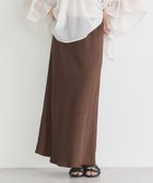 【アースミュージックアンドエコロジー/earth music&ecology】のストレッチサテンスカート Brown|ID: prp329100004842312 ipo3291000000035621364