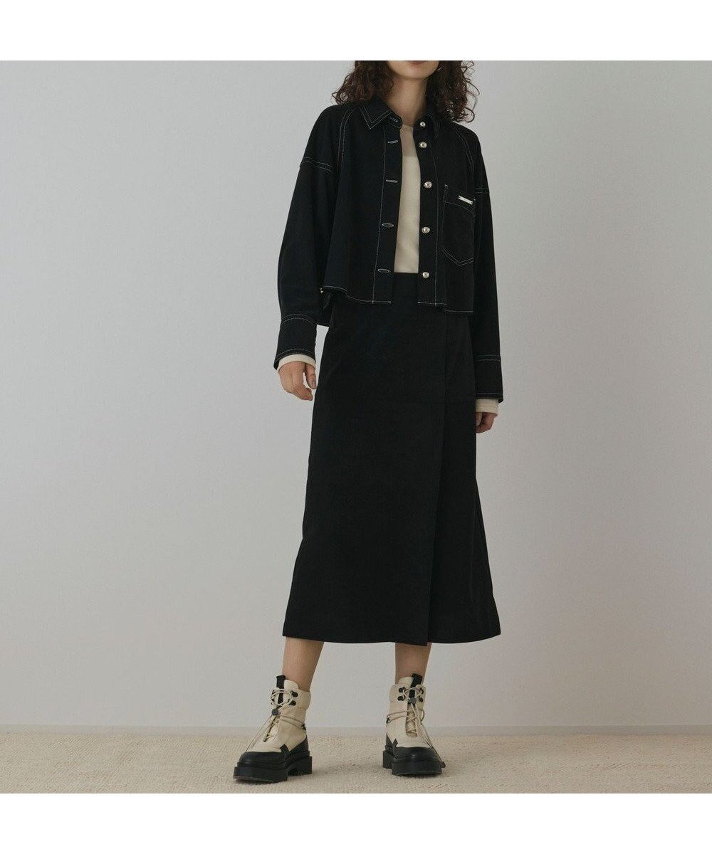 【グレース コンチネンタル/GRACE CONTINENTAL】のフェイクスウェードブラウス インテリア・キッズ・メンズ・レディースファッション・服の通販 founy(ファニー) ファッション Fashion レディースファッション Fashion for Women トップス・カットソー Cut & Sew Tops シャツ・ブラウス・オフィスカジュアル Elegant Blouses & Button-Ups おすすめ Recommended / Our Picks ショート Short, Short Length セットアップ Set-Up, Coordinated Outfit バランス Balance, Style Balance リラックス Relax, Relaxed Fit エレガント 上品 Elegant A/W・秋冬 Autumn/Winter ブラック|ID: prp329100004842315 ipo3291000000035812582