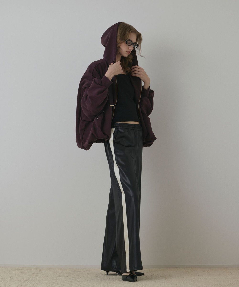 【グレース コンチネンタル/GRACE CONTINENTAL】のバル-ン裏毛パ-カ- インテリア・キッズ・メンズ・レディースファッション・服の通販 founy(ファニー) 　ファッション　Fashion　レディースファッション　Fashion for Women　トップス・カットソー　Cut & Sew Tops　レディースパーカー・カジュアルフーディー　Casual Hoodies & Sweatshirts　バルーン　Balloon, Balloon Silhouette　パーカー　Hoodie, Parka　メタル　Metal, Metal Parts　夏　Summer　定番　Standard, Basic Item　秋　Autumn　A/W・秋冬　Autumn/Winter　ブラウン|ID: prp329100004842318 ipo3291000000035287330