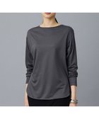 【自由区/JIYU-KU】のブラウスライクジャージー カットソー 人気、トレンドファッション・服の通販 founy(ファニー) ファッション Fashion レディースファッション Fashion for Women トップス・カットソー Cut & Sew Tops シャツ・ブラウス・オフィスカジュアル Elegant Blouses & Button-Ups ロングTシャツ・Tシャツ Longline T-Shirts & Tees カットソー・ベーシックTシャツ Cut-and-Sewn Tops / Stretch Tees & Basics インナー Innerwear カットソー Cut and Sewn Top ドレープ Drape, Draping Fabric エレガント 上品 Elegant 夏 Summer 春 Spring S/S・春夏 SS, Spring/Summer, Warm Season thumbnail スレート|ID: prp329100004842319 ipo3291000000035287334