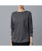 【自由区/JIYU-KU】のブラウスライクジャージー カットソー 人気、トレンドファッション・服の通販 founy(ファニー) ファッション Fashion レディースファッション Fashion for Women トップス・カットソー Cut & Sew Tops シャツ・ブラウス・オフィスカジュアル Elegant Blouses & Button-Ups ロングTシャツ・Tシャツ Longline T-Shirts & Tees カットソー・ベーシックTシャツ Cut-and-Sewn Tops / Stretch Tees & Basics インナー Innerwear カットソー Cut and Sewn Top ドレープ Drape, Draping Fabric エレガント 上品 Elegant 夏 Summer 春 Spring S/S・春夏 SS, Spring/Summer, Warm Season thumbnail スレート|ID: prp329100004842319 ipo3291000000035592674